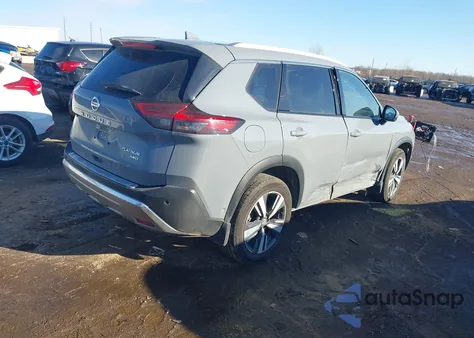 2021 Nissan Rogue Platinum Intelligent Awd из США, поврежденный, VIN JN8AT3DD6MW321221